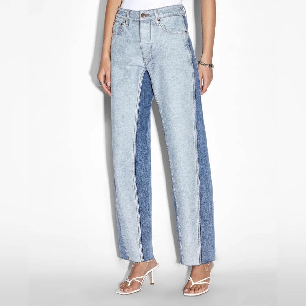 Ksubi Brooklyn Jeans Recreate Mid Rise Straight Leg Relaxed Fit Ankle Jeans‎ 23